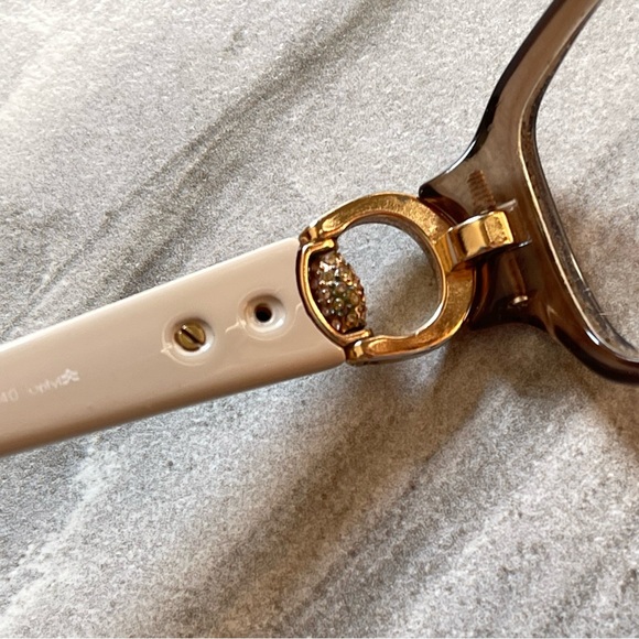 Gucci Authentic Eyeglasses Frame Prescription GG 3204 Q70 140 MM Gold Rose Clear - Picture 15 of 16